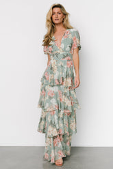 Montaigne Ruffle Maxi Dress | Sage Floral - Baltic Born